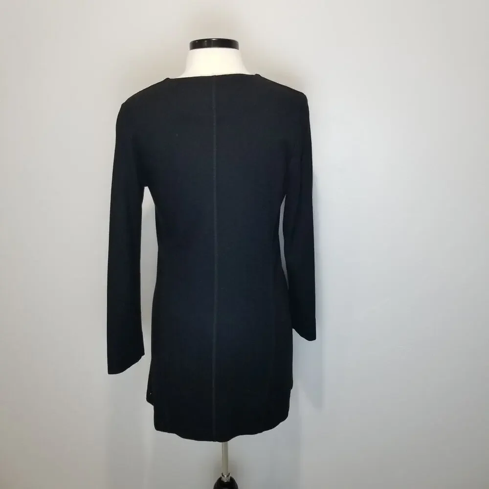 Oska Danielle Jacket 532 Size 1 Black Virgin Wool Peplum Waistcoat Legenlook
